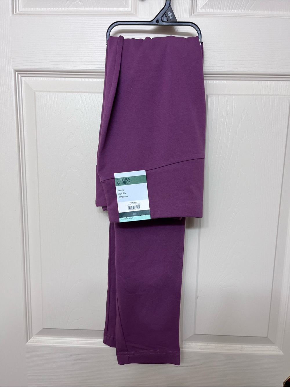 Terra & Sky Deep Plum Pull-On Leggings